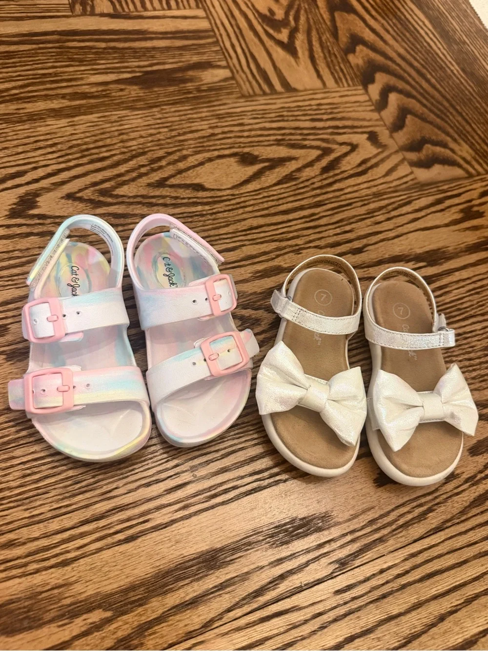 Toddler Girl Cat and Jack Bundle of Sandals Size 7T